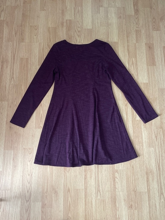 Max Studio Burgundy Long Sleeve Sheath Trapeze Mini Dress Size Medium - Picture 6 of 9